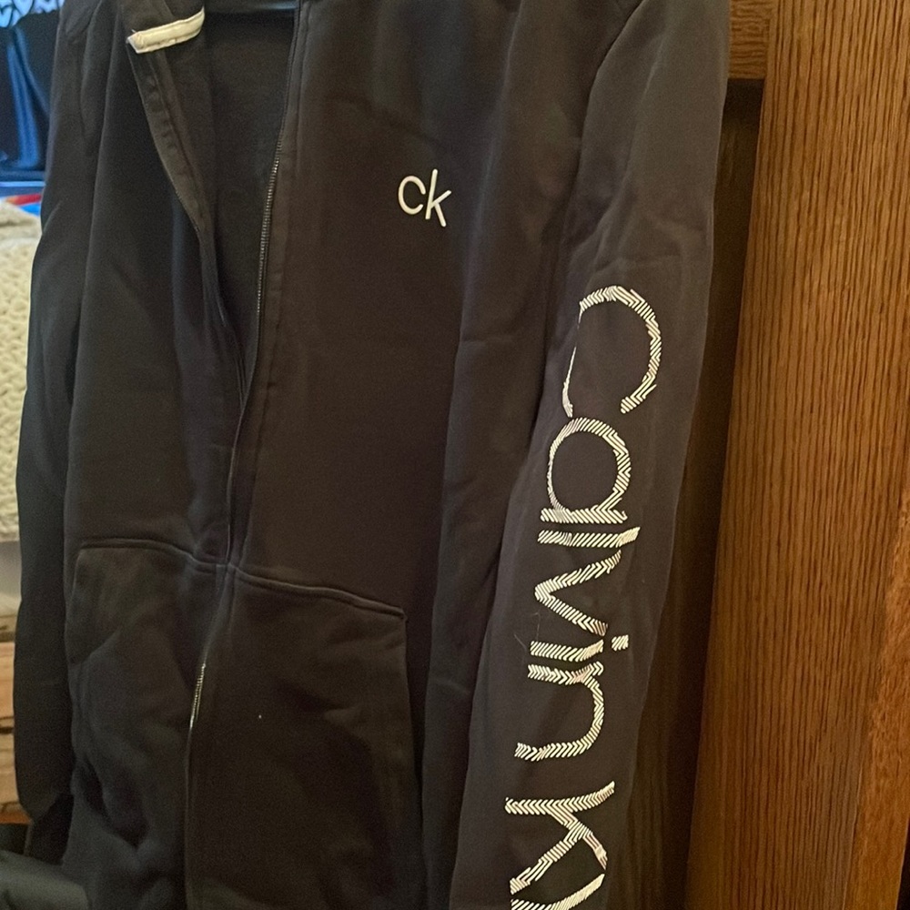 Black Calvin Klein zip up